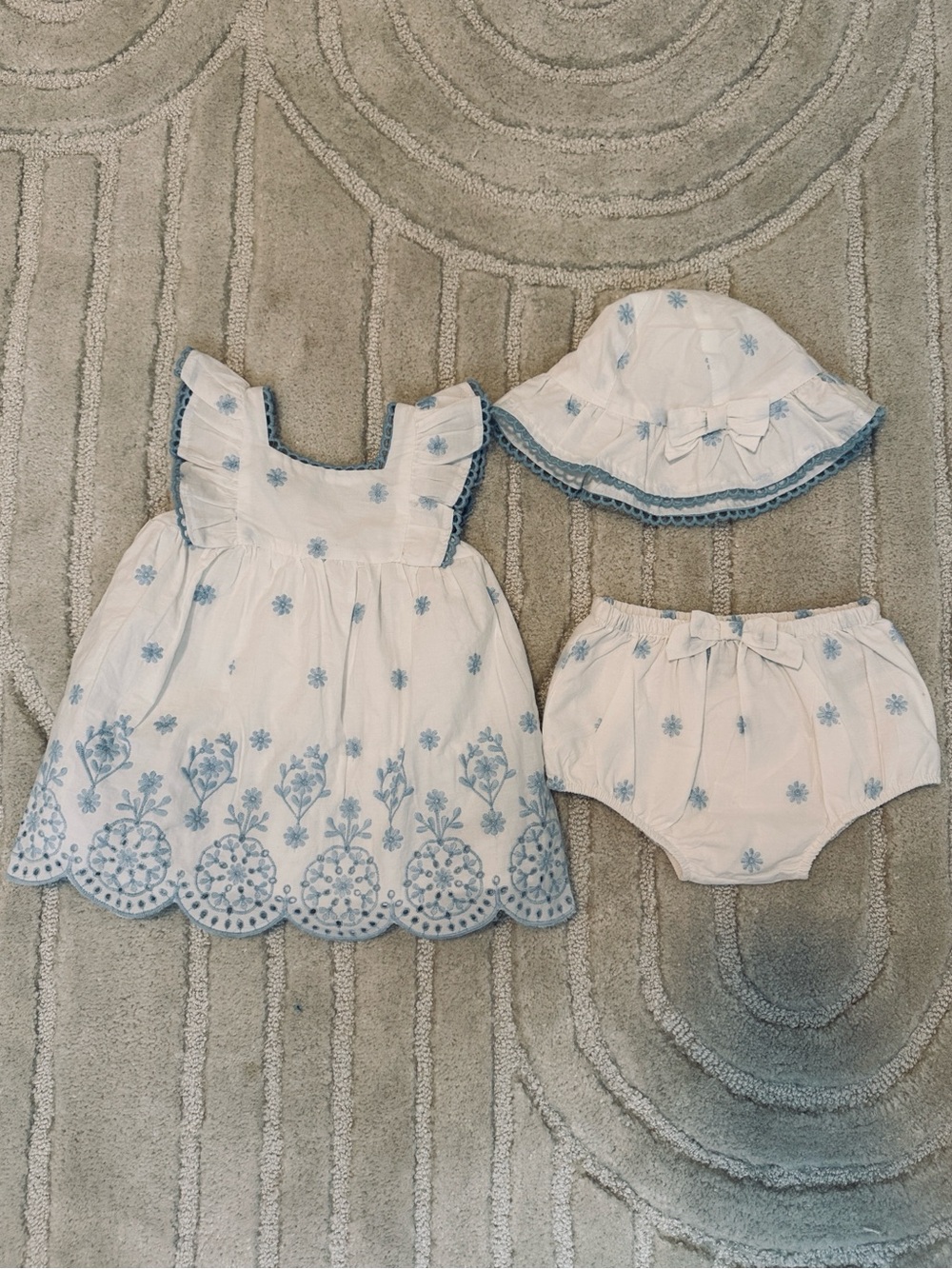 Rachel Zoe Embroidered Smocked Baby Dress